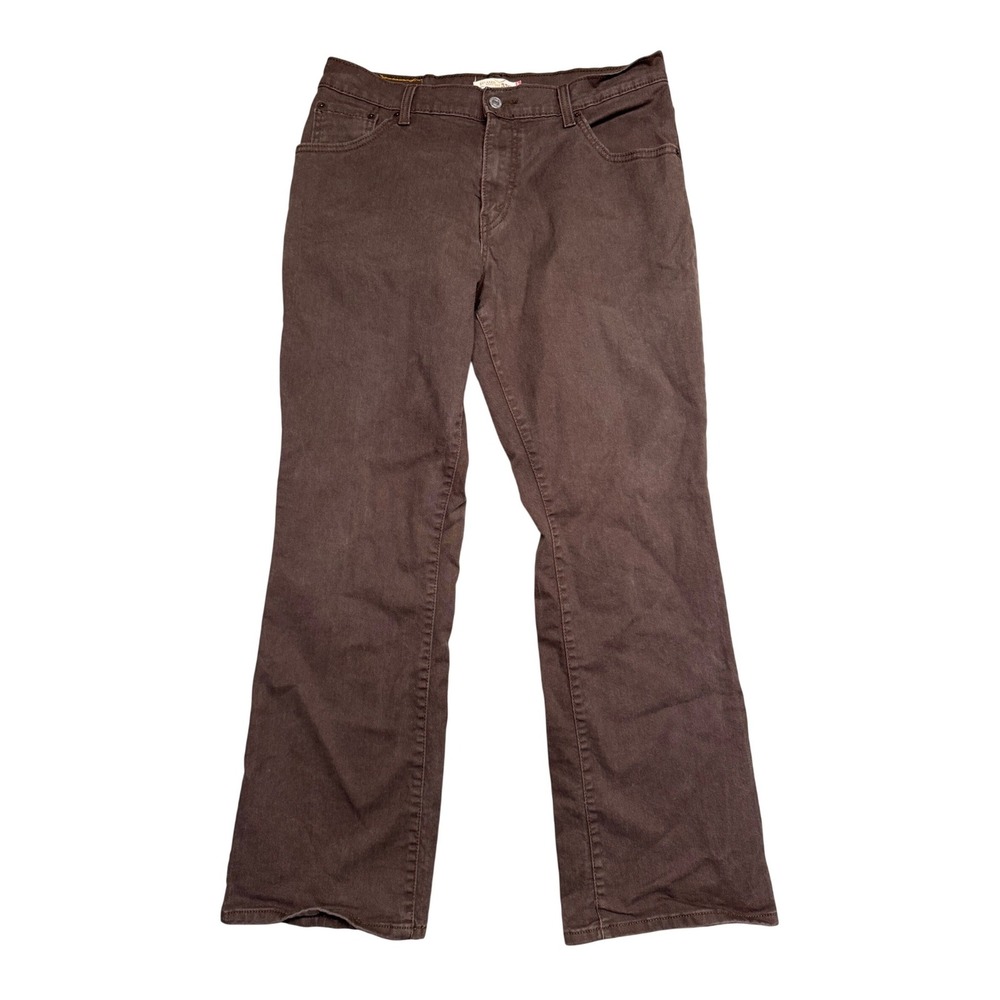 Levis 550 Relaxed Boot Cut Jeans Brown Vintage Y2K Womens 12M 33x30